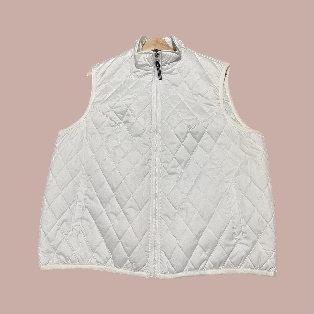 BNWT LEVELWEAR QUILTED VEST IN WHITE SIZE XL
